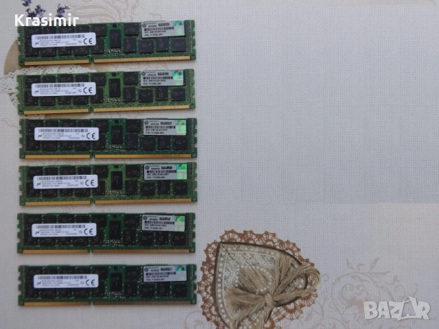 Сървърна памет 16GB 2Rx4 PC3-14900R ECC DDR3 RDIMM Server Memory RAM Micron и Samsung