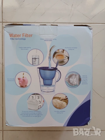 Кана с филтър 3бр, филтрираща кана 3,5л Brita Maxtra + 3бр филтри за вода, снимка 3 - Кани - 54438624