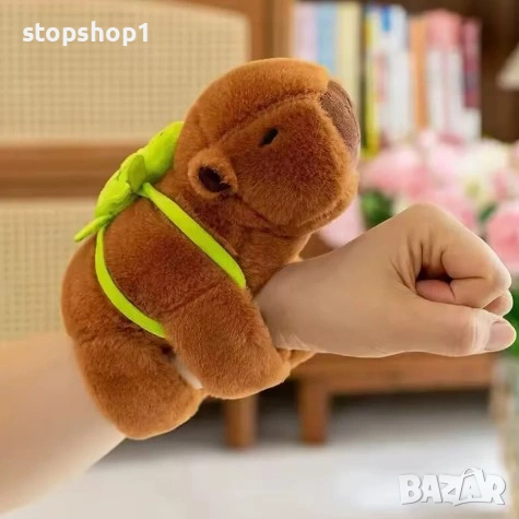 Capybara Slap Grip, Сладка Capybara Плюшена Играчка за Китка, Гривна за Гушкане Плюшена Интерактивна, снимка 6 - Плюшени играчки - 55175443