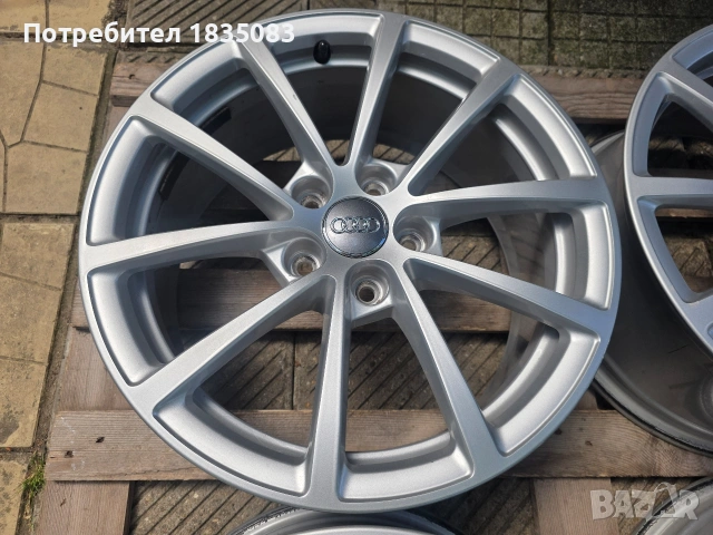 Лети джанти 17ки 5х112 Audi, снимка 4 - Гуми и джанти - 55063660