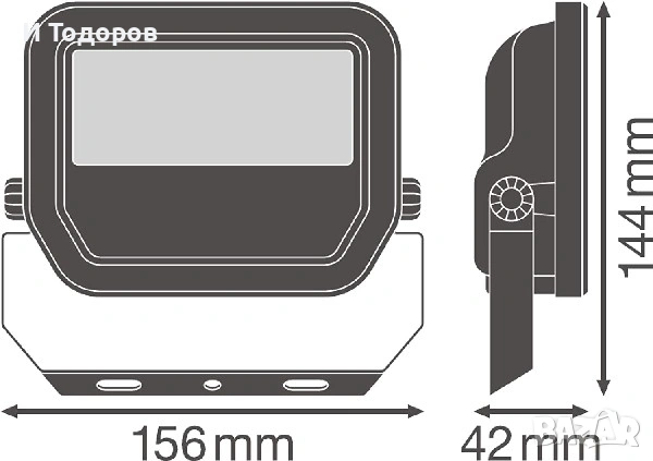 LED прожектор 20W IP65 LEDVANCE FL PFM 20W/4000K SYS WT