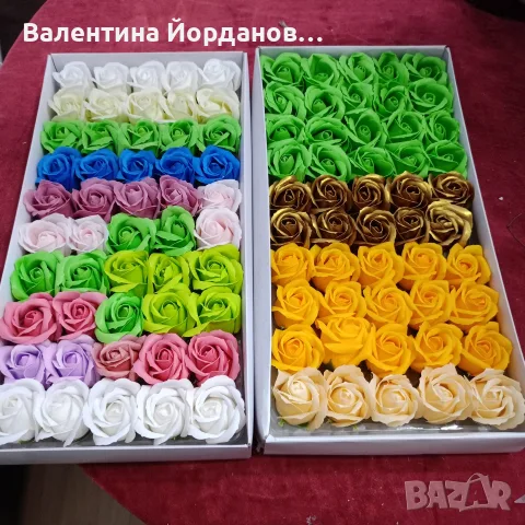 сапунени рози 50 бр в кутия 