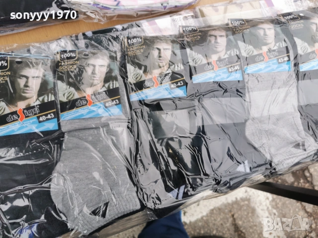 МЪЖКИ КЪСИ ЧОРАПИ ПО 1 ЕВРО ЗА БРОЙ 0304261257, снимка 2 - Мъжки чорапи - 54077542