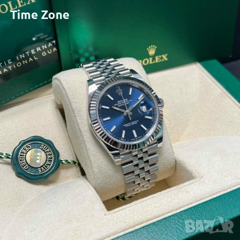Rolex Datejust 41mm Steel Blue Dial Automatic Различни Варианти, снимка 2 - Мъжки - 54050416