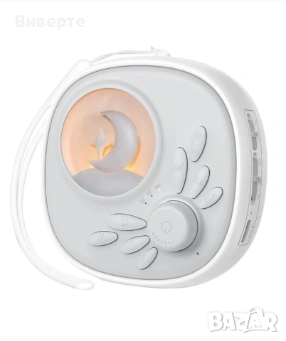 Преносим уред за бял шум EasySleep, 18 вида звуци, Сензор за звук