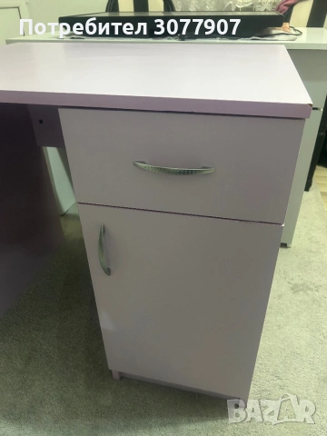 Бюро в лилав цвят, снимка 4 - Бюра - 54314021