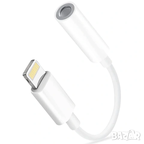 Lightning към 3.5 мм Аудио Адаптер за iPhone с вграден DAC Чип за Hi-Fi звук