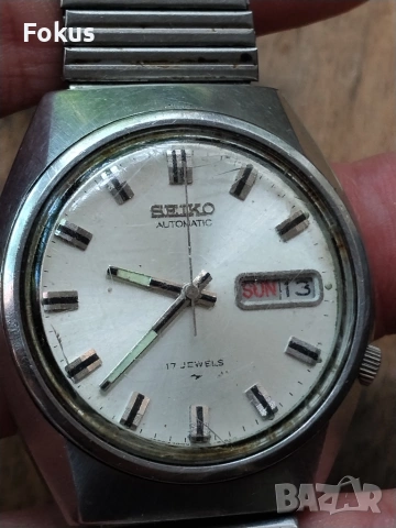 Мъжки ръчен часовник Сейко автомат - Seiko - оригинал, снимка 7 - Антикварни и старинни предмети - 55267303