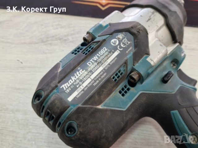 Акумулаторен ударен гайковерт Makita DTW1002Z, LXT, 18 V, 1000 Nm, снимка 3 - Други инструменти - 54593413