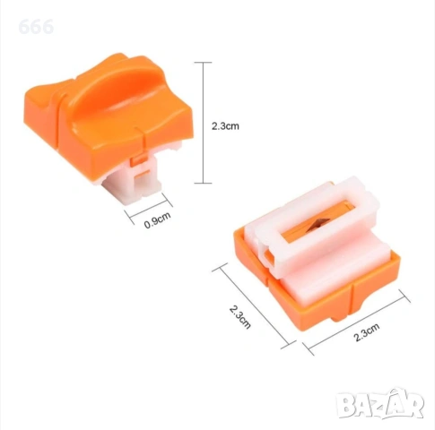 Комплект от 8 резервни ножчета за хартиена гилотина, оранжеви, съвместими A4/A5, снимка 2 - Други стоки за дома - 54003814