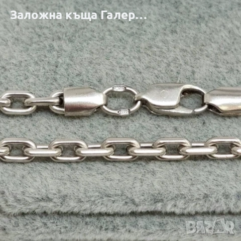 Сребърен синджир, 925, 21,60 г - като нов!, снимка 5 - Колиета, медальони, синджири - 54214724