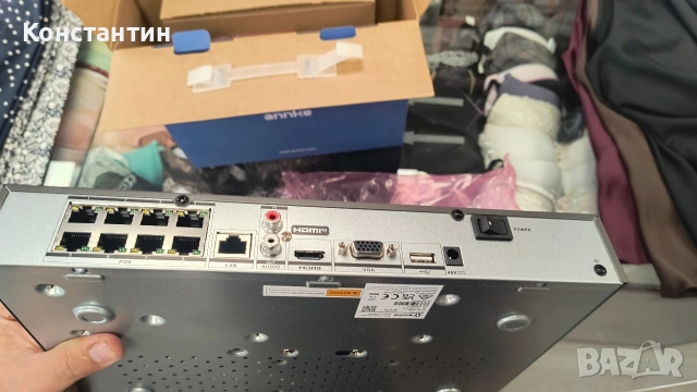 4 куполни камери за видеонаблюдение Annke с резолюция 12 MP и цветно нощно виждане., снимка 4 - Камери - 54539234