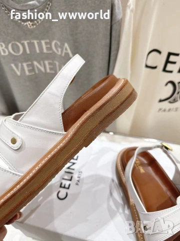 Бели сандали Celine 39/40 реплика, снимка 6 - Сандали - 54492688
