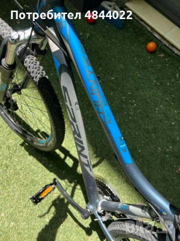 Велосипед със скорости SPRINT - Hunter, 27.5", син/сив, снимка 6 - Велосипеди - 54738621