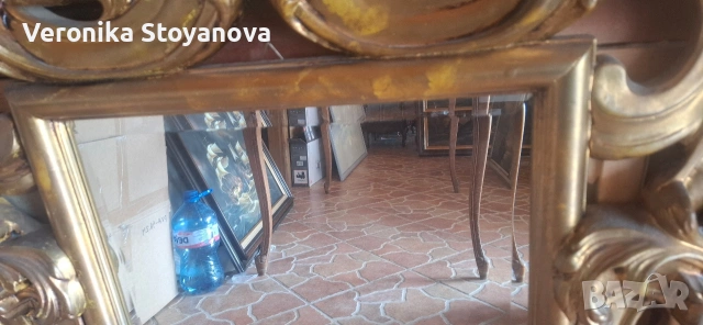 Бароково красиво огледало, снимка 3 - Антикварни и старинни предмети - 53984563