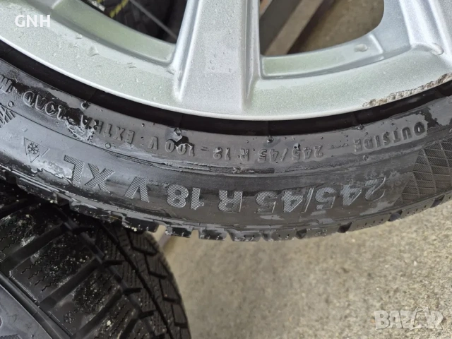 Джанти Brock 18 цола 5х114,3 спорт пакет 8j et43 на 9j et15 Nissan, снимка 12 - Гуми и джанти - 54450326