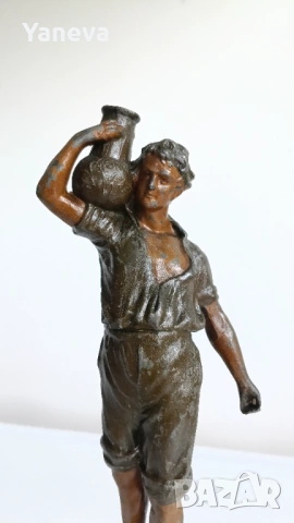 Френски, антикварни скулптури на водоносци от края на XIX век. в стил Ар Нуво. , снимка 10 - Статуетки - 54065601