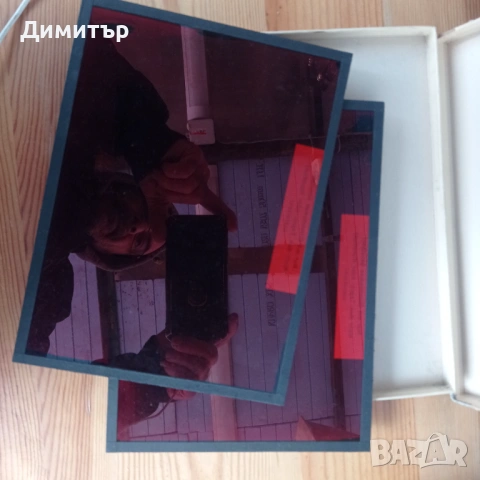 Рядък комплект за тъмна стая ORWO – Лампа + 7 защитни филтъра (18/24 см), снимка 10 - Обективи и филтри - 54785680