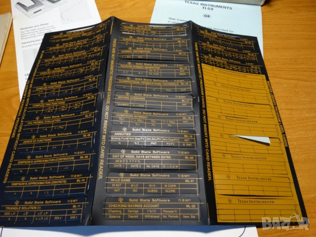 Texas Instruments TI-59 Programmable Calculator ..., снимка 18 - Друга електроника - 54810557