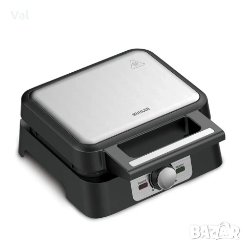 Уред за гофрети Muhler МНТ-1666WXL 1600W, снимка 2 - Гофретници - 54811955
