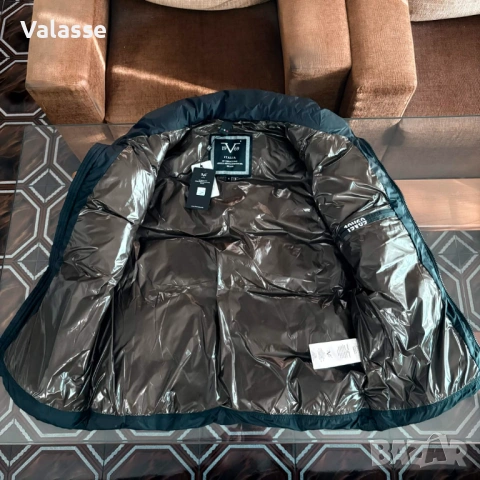 С етикет 19V69 Versace оригинален черен спортен елек/грейка S , снимка 11 - Спортни дрехи, екипи - 54712997