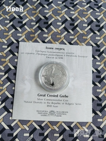 10 лева, 2022 г. Природно разнообразие в Република България • Голям гмурец 