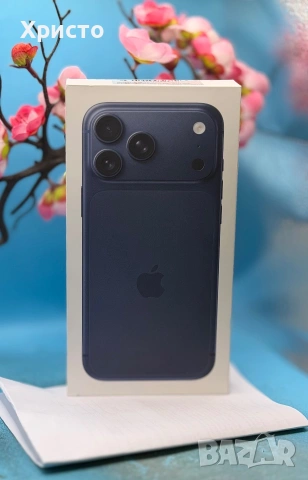 НОВ!!! Apple iPhone 17 Pro Max, 256GB, 5G, Deep Blue + подарък оригинален адаптер Apple, снимка 3 - Apple iPhone - 55197598