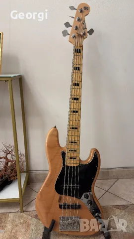Бас китара Squier Vintage Modified Deluxe Jazz Bass V, снимка 2 - Китари - 55687376