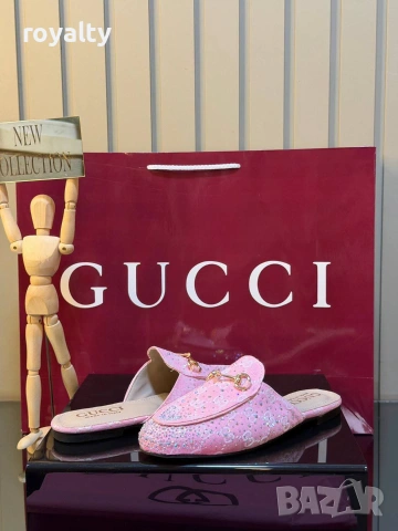 Gucci Нови Стилни Дамски Чехли Различни Цветове Гучи , снимка 5 - Чехли - 55132216