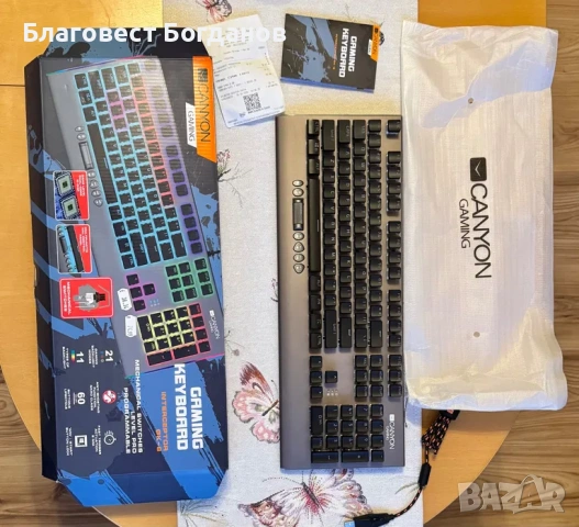 Продавам gaming клавиатура с механични бутони Canyon Interceptor GK-8