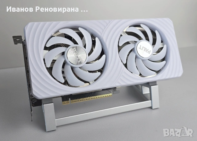 Видео карта Palit White OC RTX 5060ti, 8GB GDDR7 Nvidia GeForce, снимка 2 - Видеокарти - 54715447