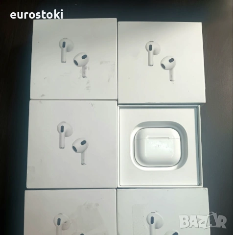 ЛОТ ОТ 5 БРОЯ безжични слушалки Apple AirPods (3-то поколение), ОРИГИНАЛЕН продукт Apple