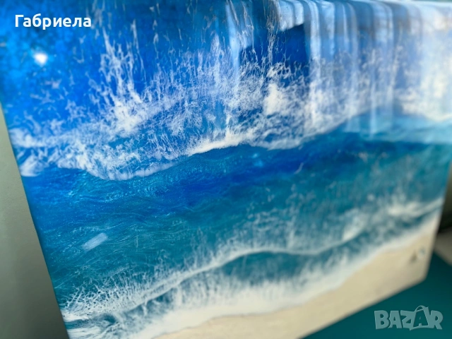 Морска картина от епоксидна смола , снимка 6 - Картини - 54119988
