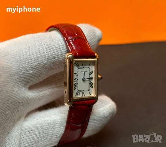 Луксозен дамски часовник Cartier, снимка 10 - Дамски - 49364233