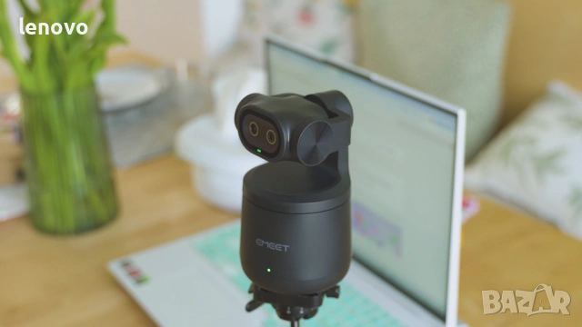 EMEET Pixy Wireless – 4K AI Уебкамера с PTZ и Безжично Свързване