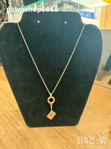 Сребърно колие Thomas Sabo Charm Club с талисман "Аудио касета" – Сребро 925, снимка 3 - Колиета, медальони, синджири - 55098589
