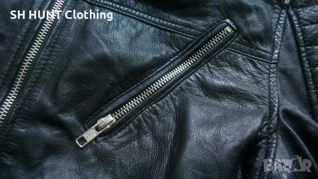 Jack & Jones JCOMORTY LEATHER Jacket Размер M мъжко яке естествена кожа 14-27, снимка 6 - Якета - 54803659