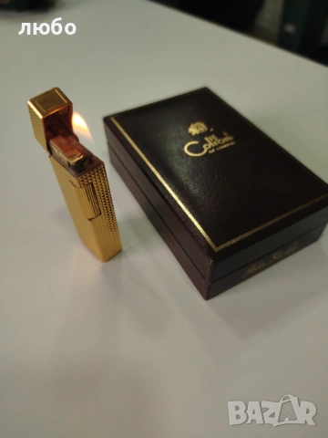 ЗАПАЛКА COLIBRÍ LONDON DJON STERLING Във 20 м Златно Покритие , снимка 3 - Запалки - 54476998