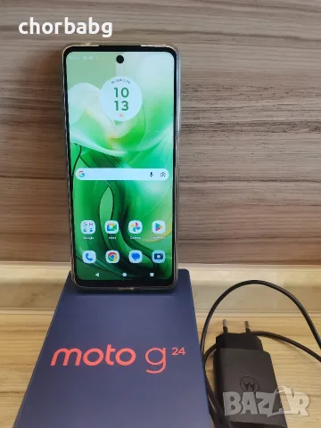 Motorola Moto G24 8GB RAM / 128GB с оригинално зарядно и калъф, снимка 2 - Motorola - 55582248