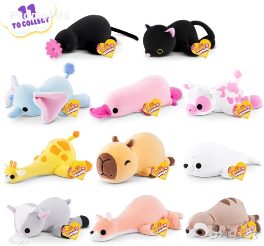 Комплект от 3 броя плюшени играчки Zuru 14906 Hug A Lumps Плюшена играчка с тежести 230 грама, снимка 6 - Плюшени играчки - 54066452