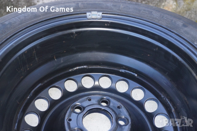 Оригинална Резервна Джанта и Стойка за Mercedes W210 71/2x16H2/ET41/Гума Pirelli P6000 215/55/16/3мм, снимка 6 - Гуми и джанти - 54462501
