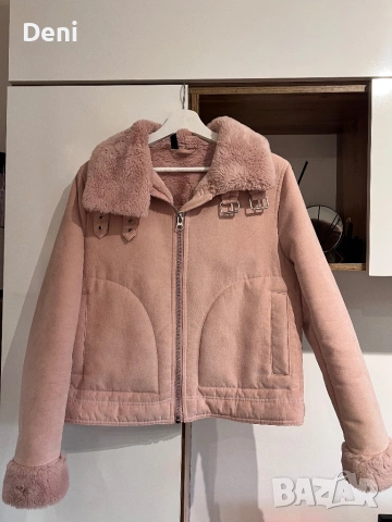 Розово Зимно Кожухче H&М, снимка 2 - Палта, манта - 54199422