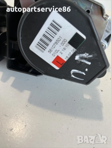 Преден ляв предпазен колан за BMW E65 730d (2007) 561078501 , снимка 3 - Части - 54891236