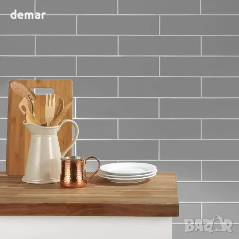 3D стикери за плочки, 30,5 см x 30,5 см, 10 броя самозалепващи се стенни плочки, снимка 7 - Други - 55502421