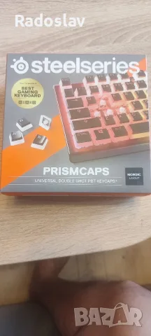 Капачки за механична клавиатура SteelSeries - PrismCAPS, Нордик лайаут черни, снимка 2 - Клавиатури и мишки - 55485501