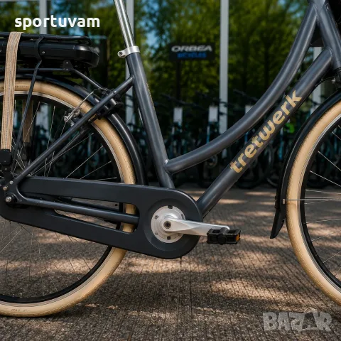НОВ Електрически Велосипед Tretwerk Aurora E-Bike Black - БЕЗПЛАТНА ДОСТАВКА, снимка 8 - Велосипеди - 55388959