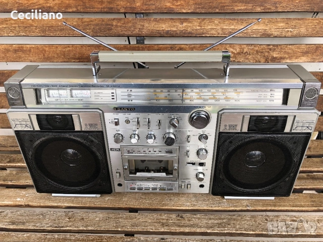 Радиокасетофон Sanyo M-X920K – легендарен ретро  boombox модел!, снимка 14 - Радиокасетофони, транзистори - 54610569