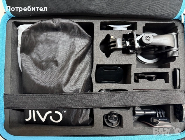 Оригинален Jivo Go Gear Комплект аксесоари за екшън спортна камера за GoPro Hero, снимка 8 - Чанти, стативи, аксесоари - 54906371