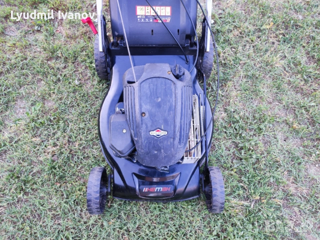 Бензинова самоходна косачка с кош Hemak BriggsStratton 146cc 3кс 4t 46см 27кг 2021г, снимка 9 - Градинска техника - 54854887