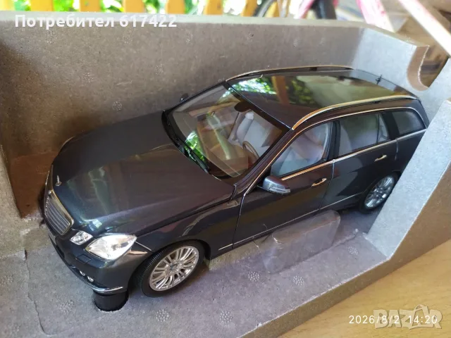 1:18 Метален модел на Mercedes S212 E-Klasse T-Modell / Tenorit Grau / 2009- Minichamps, снимка 3 - Колекции - 55531511